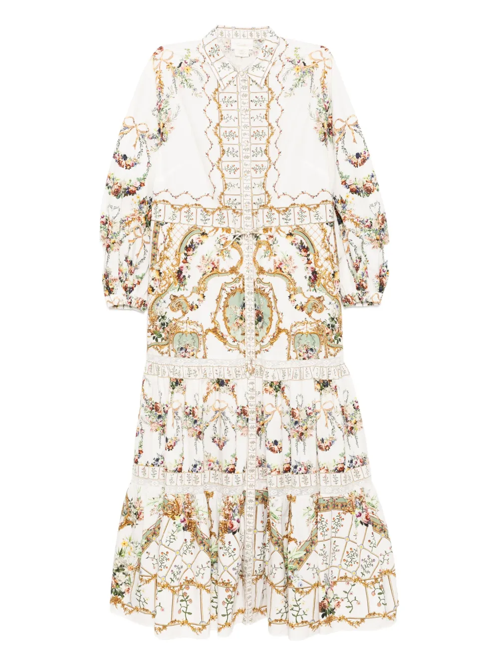 Платье-рубашка с цветочным принтом Camilla, белый
Платье-рубашка с цветочным принтом Camilla, белый