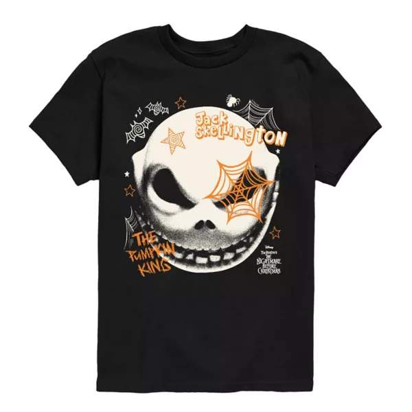 Футболка с рисунком лица Джека Скеллингтона «Кошмар перед Рождеством» для мальчиков 8-20 лет Disney, черный
Футболка с рисунком лица Джека Скеллингтона «Кошмар перед Рождеством» для мальчиков 8-20 лет Disney, черный