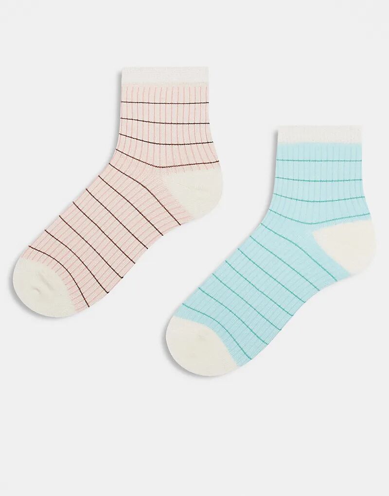 Упаковка из 2 пар носков с сетчатым узором Cotton On в цвете «облачный нефрит и лимонная глазурь» Cotton On
Упаковка из 2 пар носков с сетчатым узором Cotton On в цвете «облачный нефрит и лимонная глазурь» Cotton On