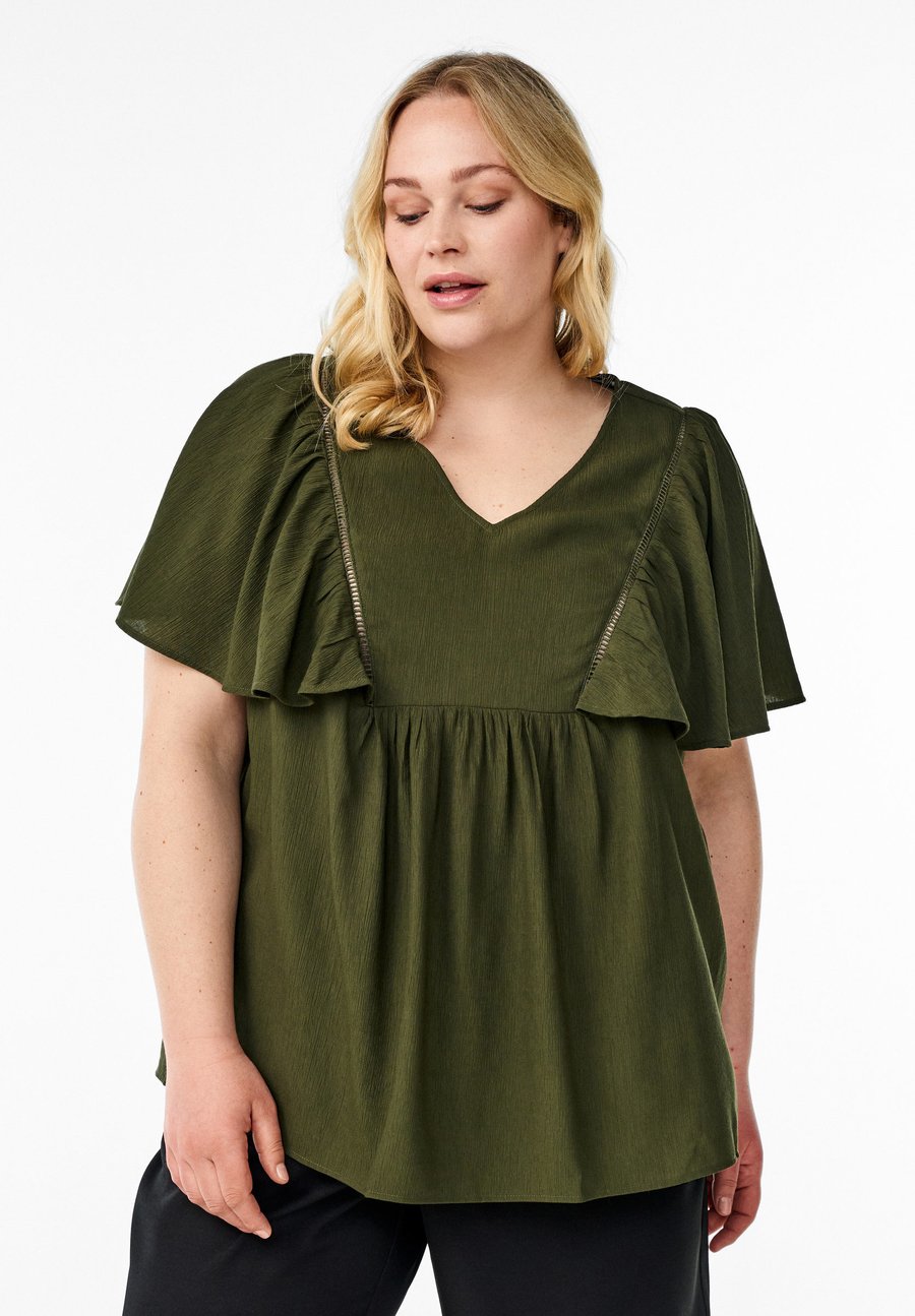 Блуза Zizzi Blouse, Kombu Green/Green
Блуза Zizzi Blouse, Kombu Green/Green