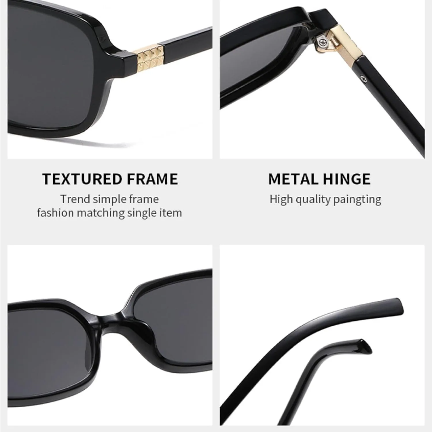 Модные женские солнцезащитные очки маленького прямоугольного размера в стиле ретро, синие, мужские очки с защитой от УФ-излучения UV400 generic, Black Grey
Модные женские солнцезащитные очки маленького прямоугольного размера в стиле ретро, синие, мужские очки с защитой от УФ-излучения UV400 generic, Black Grey