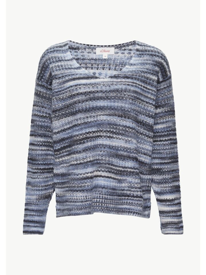 Пуловер sOliver Strick langarm, синий 
Пуловер sOliver Strick langarm, синий