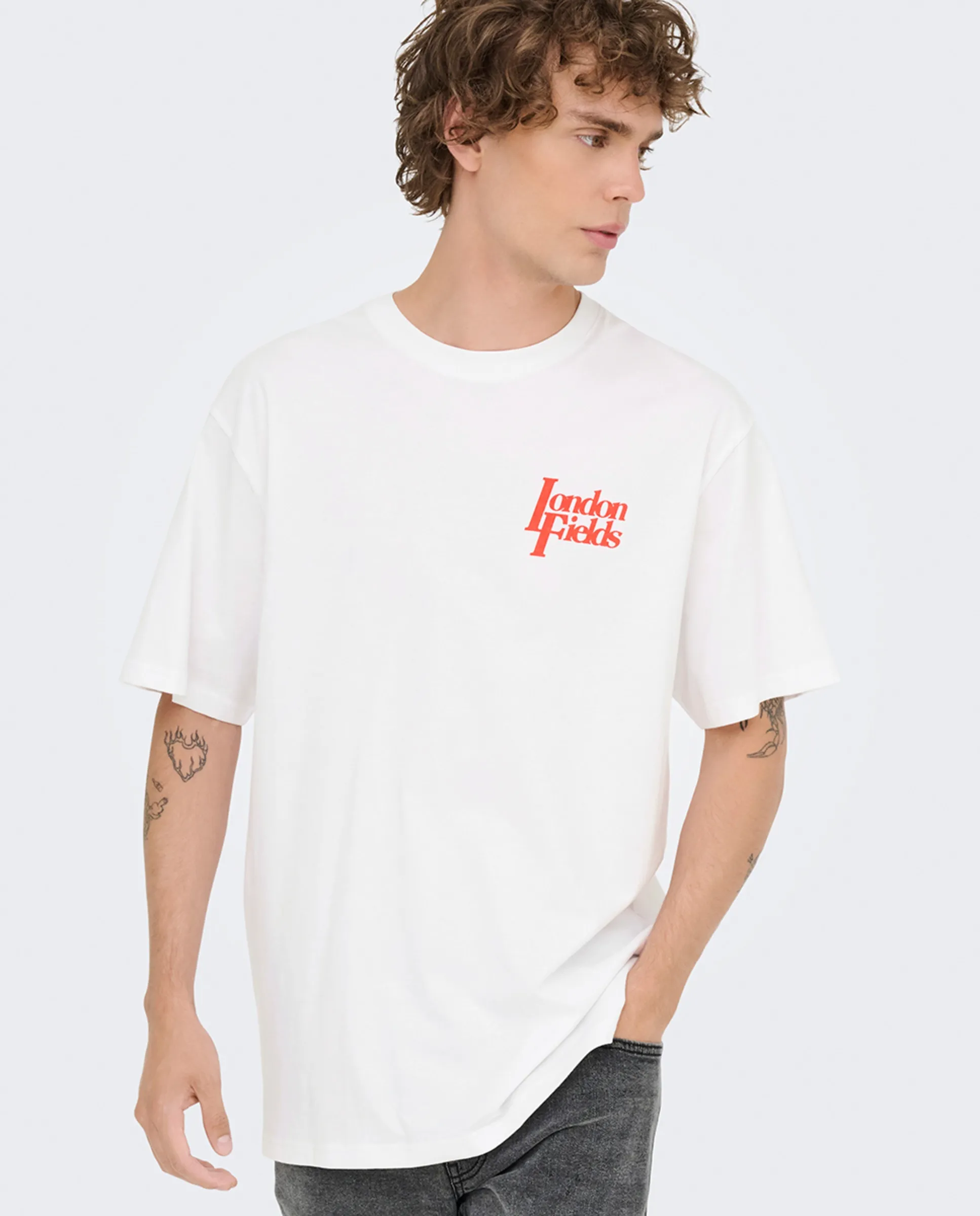 Мужская футболка расслабленного кроя Only & Sons, белый
Мужская футболка расслабленного кроя Only & Sons, белый