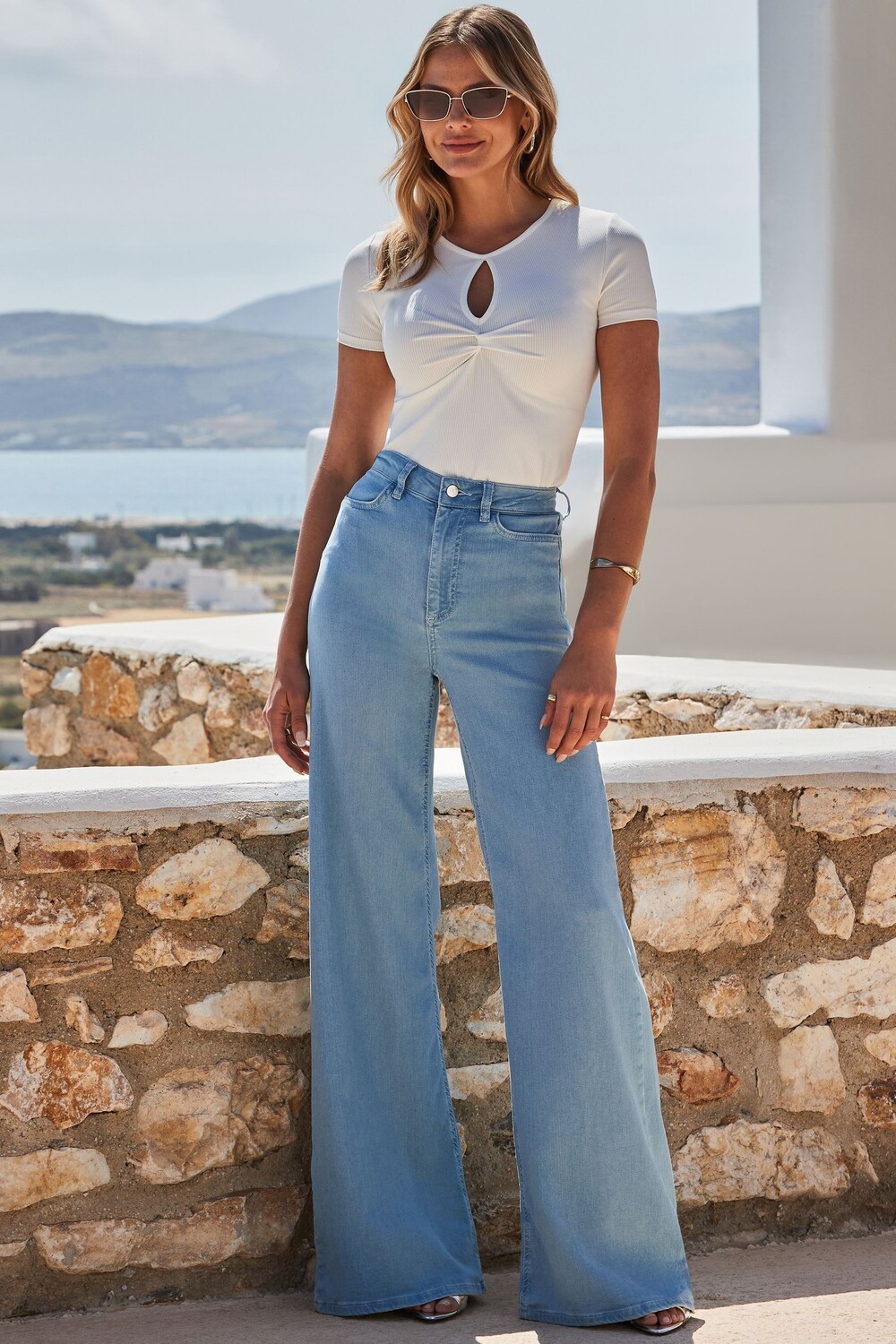 Джинсы палаццо Sosandar, синий
Джинсы палаццо Sosandar, синий