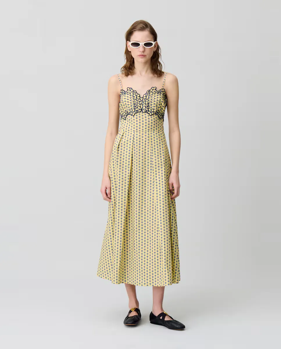 Длинное платье с принтом на бретелях Claudie Pierlot, желтый
Длинное платье с принтом на бретелях Claudie Pierlot, желтый