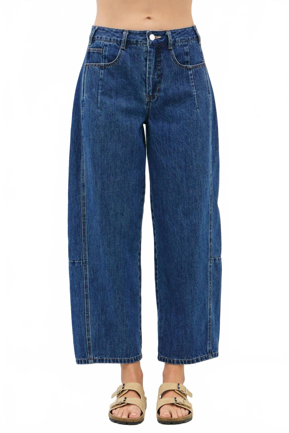 Джинсовые брюки-бочонки со средней посадкой, цвет: синий Idem Ditto, Washed Blue
Джинсовые брюки-бочонки со средней посадкой, цвет: синий Idem Ditto, Washed Blue