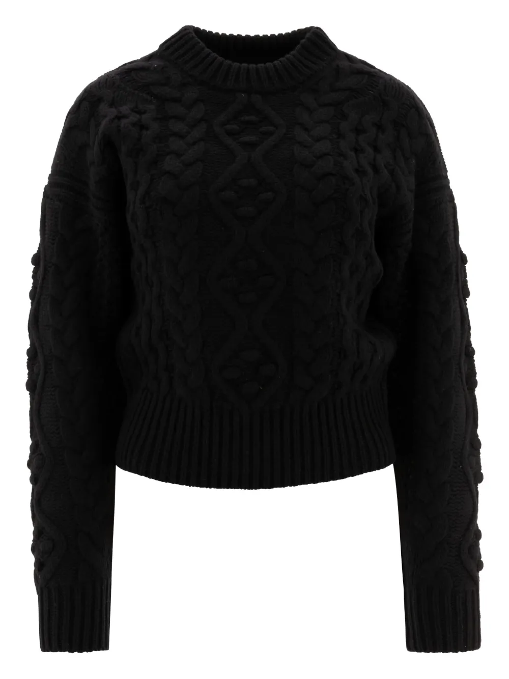 Свитер Юстас с круглым вырезом, выполненный в технике косой вязки Loulou, черный
Свитер Юстас с круглым вырезом, выполненный в технике косой вязки Loulou, черный