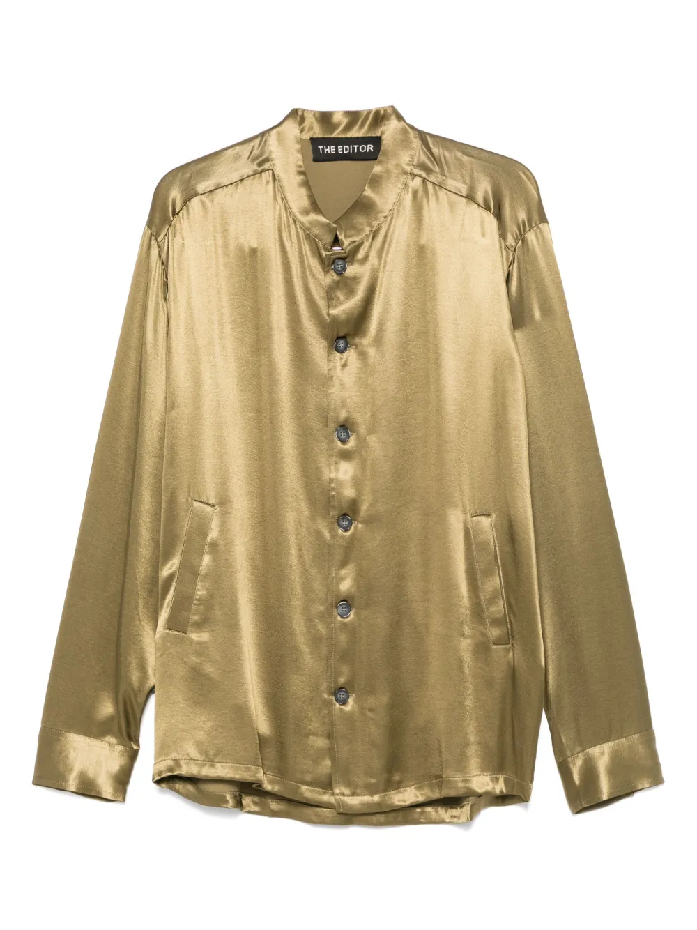 Атласная рубашка The Editor, зеленый
Атласная рубашка The Editor, зеленый