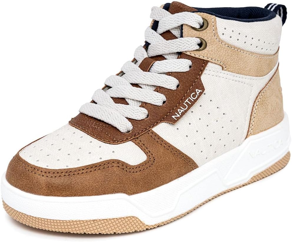 Кроссовки Nautica для детей: модная обувь на шнуровке с высокими ботинкообразными вставками для мальчиков и девочек (размеры для больших и маленьких детей) - Horizon, слоновая кость
Кроссовки Nautica для детей: модная обувь на шнуровке с высокими ботинкообразными вставками для мальчиков и девочек (размеры для больших и маленьких детей) - Horizon, слоновая кость