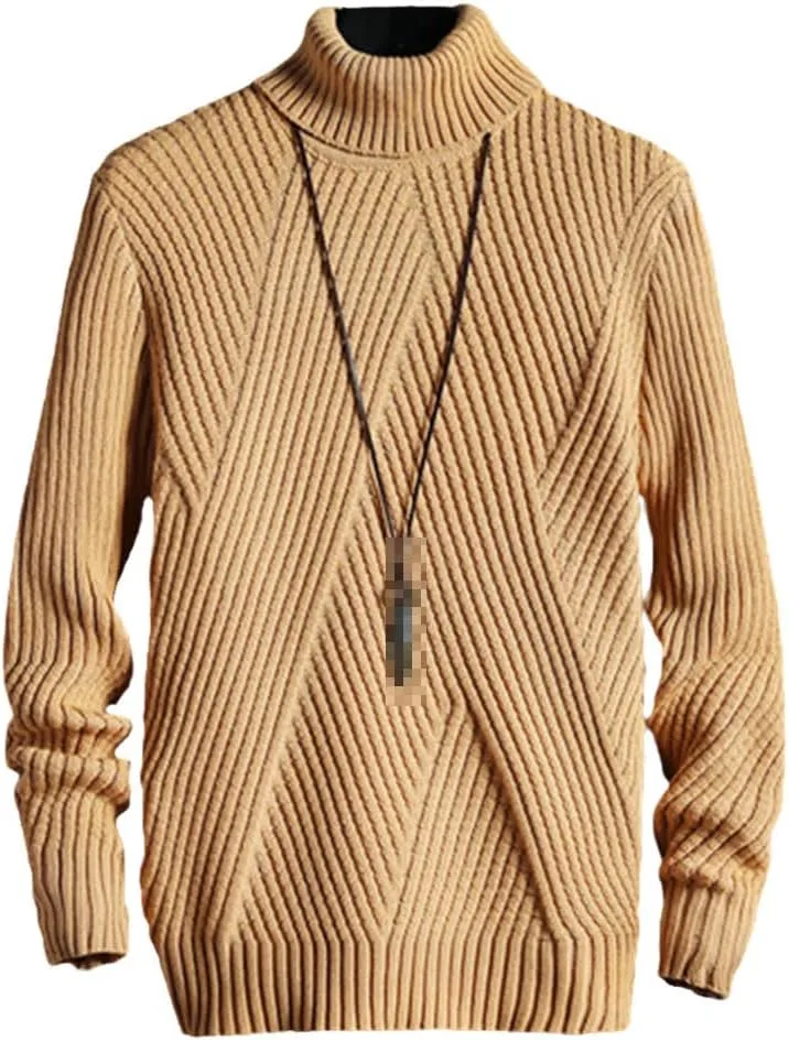 Свитер Hamthuit с воротником-стойкой, полосатый, теплый
Свитер Hamthuit с воротником-стойкой, полосатый, теплый