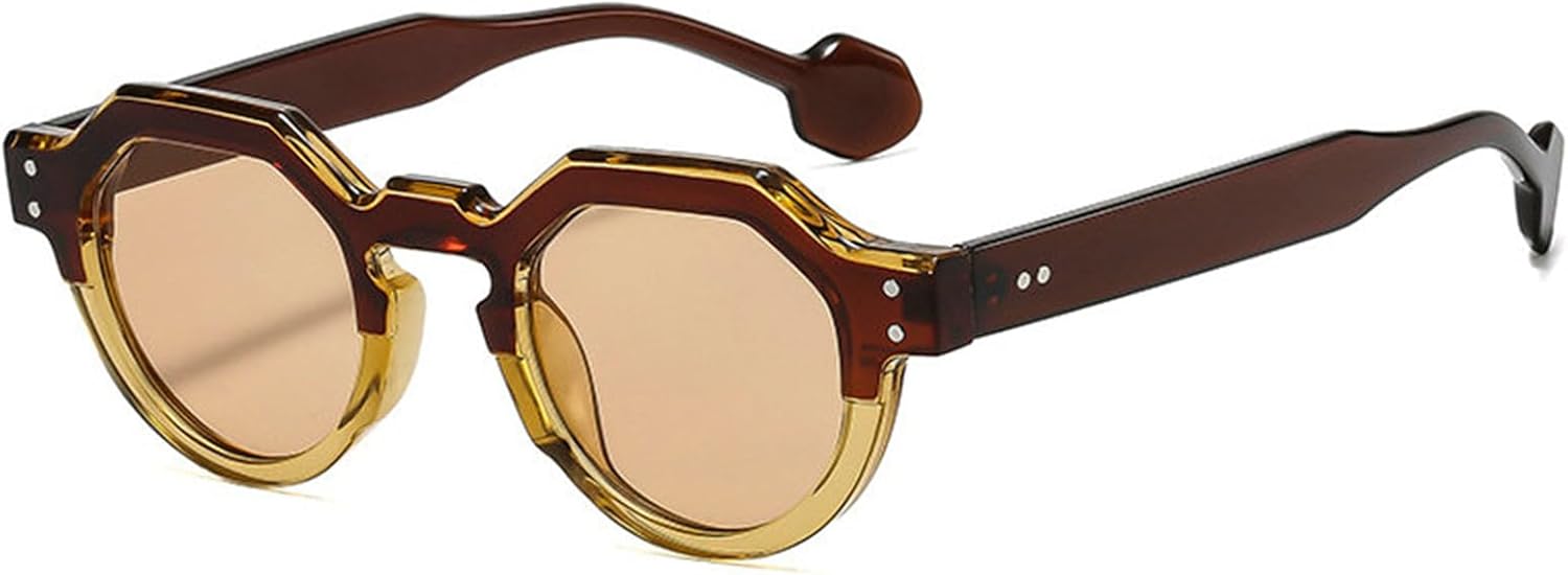 Willochra Модные круглые солнцезащитные очки для женщин в стиле ретро 90-х с заклепками, защита от УФ-излучения UV400; мужские модные многоугольные панк-солнцезащитные очки, C7
Willochra Модные круглые солнцезащитные очки для женщин в стиле ретро 90-х с заклепками, защита от УФ-излучения UV400; мужские модные многоугольные панк-солнцезащитные очки, C7