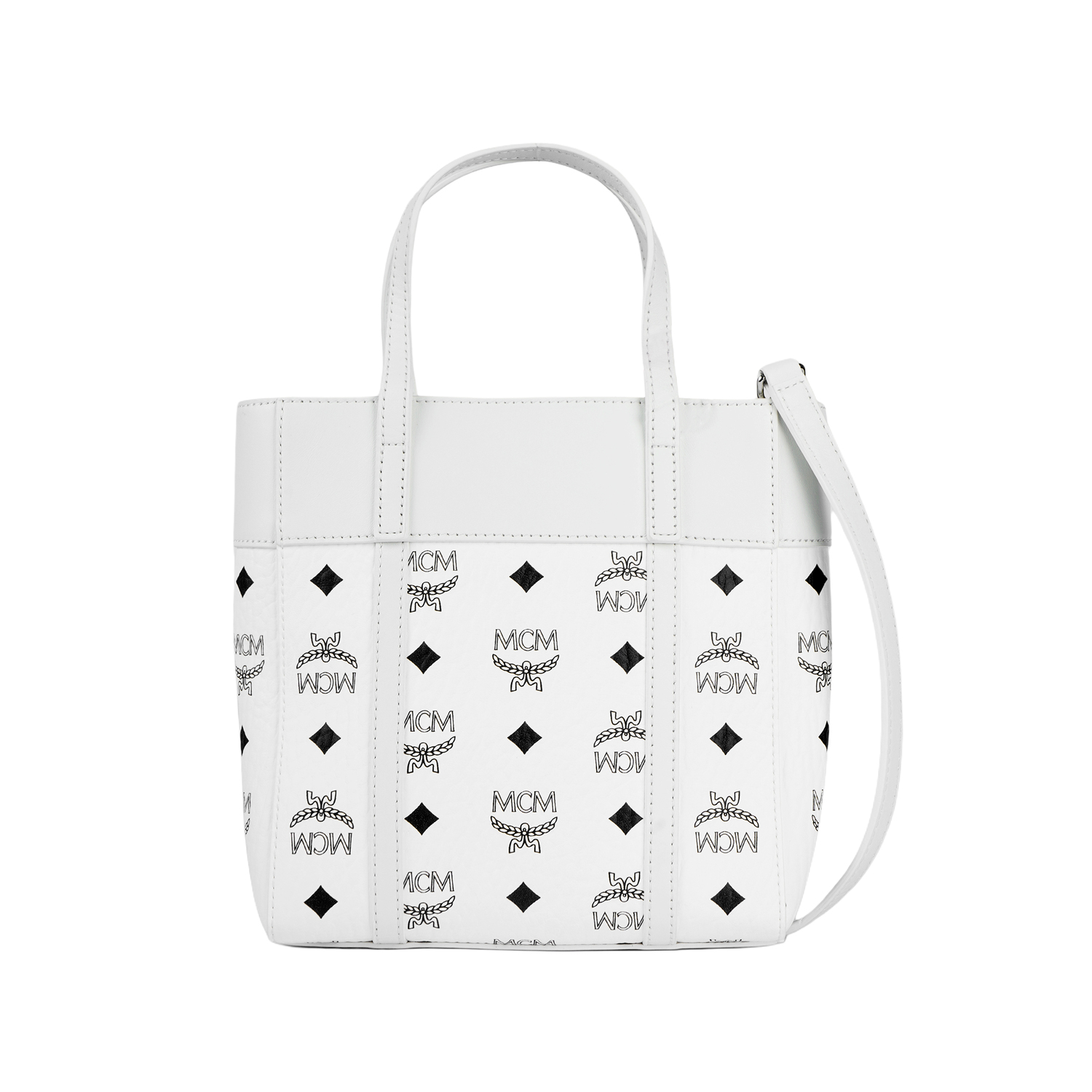 MCM Сумка-шоппер из холста с кожаной отделкой, мини-сумка через плечо, женская белая
MCM Сумка-шоппер из холста с кожаной отделкой, мини-сумка через плечо, женская белая
