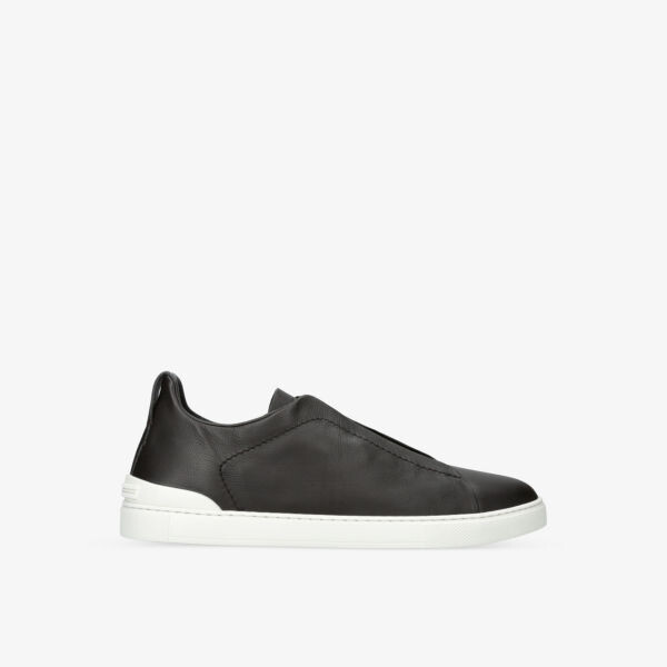 Кожаные кроссовки Triple Stitch с низким берцем и вышивкой Ermenegildo Zegna, коричневый
Кожаные кроссовки Triple Stitch с низким берцем и вышивкой Ermenegildo Zegna, коричневый