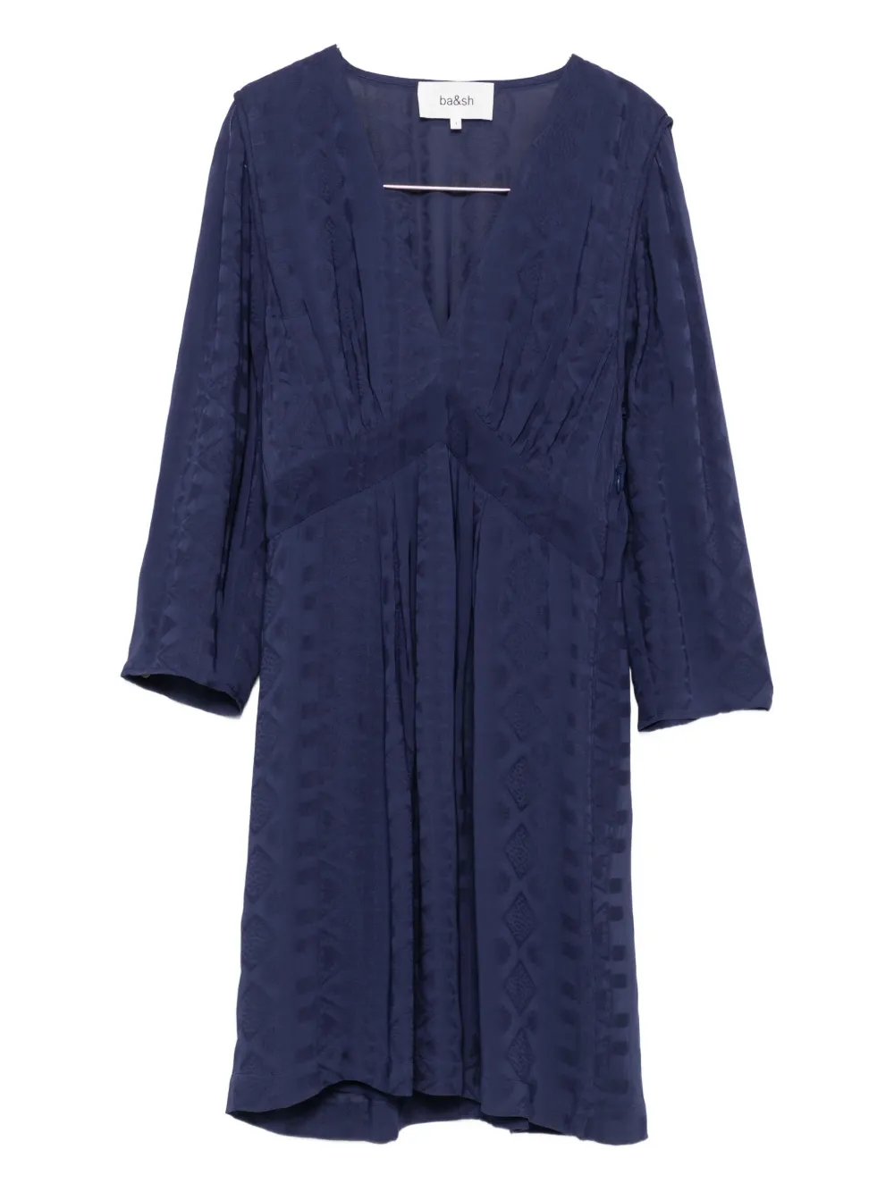 Платье с V-образным вырезом и тиснением Ba&Sh, синий
Платье с V-образным вырезом и тиснением Ba&Sh, синий