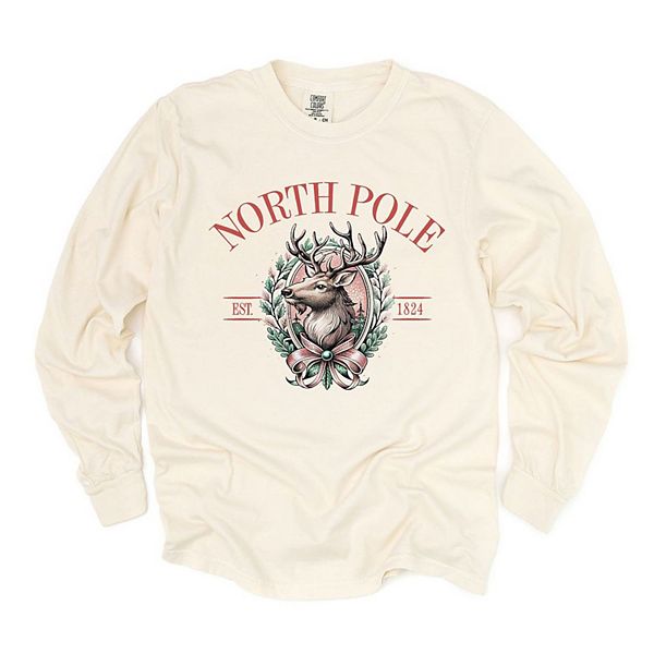 North Pole Reindeer овальный венок garment dyed лонгслив Simply Sage Market, Ivory
North Pole Reindeer овальный венок garment dyed лонгслив Simply Sage Market, Ivory