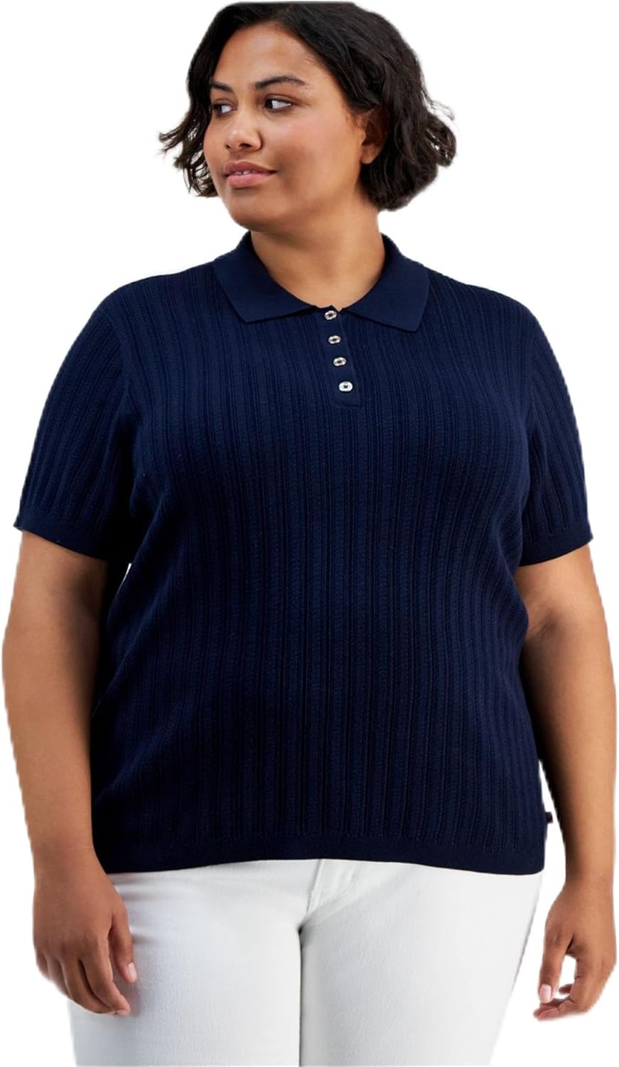 Женский ребристый свитер-поло Tommy Hilfiger, Navy
Женский ребристый свитер-поло Tommy Hilfiger, Navy