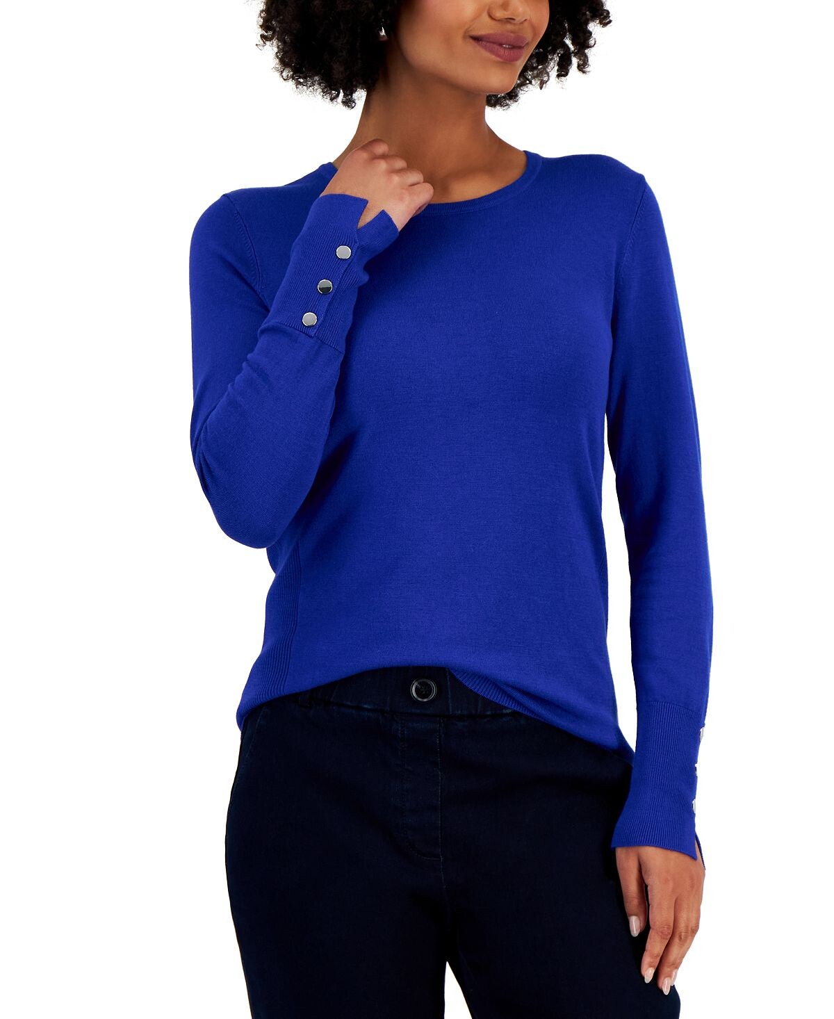 Свитер с рукавами на пуговицах JM Collection
Свитер с рукавами на пуговицах JM Collection