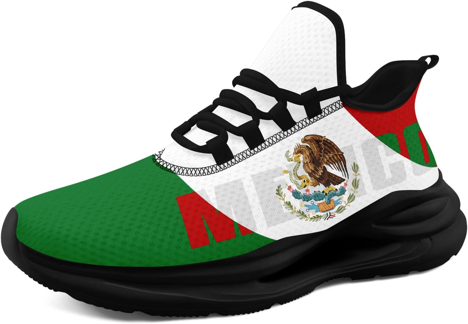 Мужские кроссовки с флагом Мексики, легкие спортивные кроссовки с патриотическим мексиканским орлом, удобная спортивная обувь для женщин Awsole, черный
Мужские кроссовки с флагом Мексики, легкие спортивные кроссовки с патриотическим мексиканским орлом, удобная спортивная обувь для женщин Awsole, черный