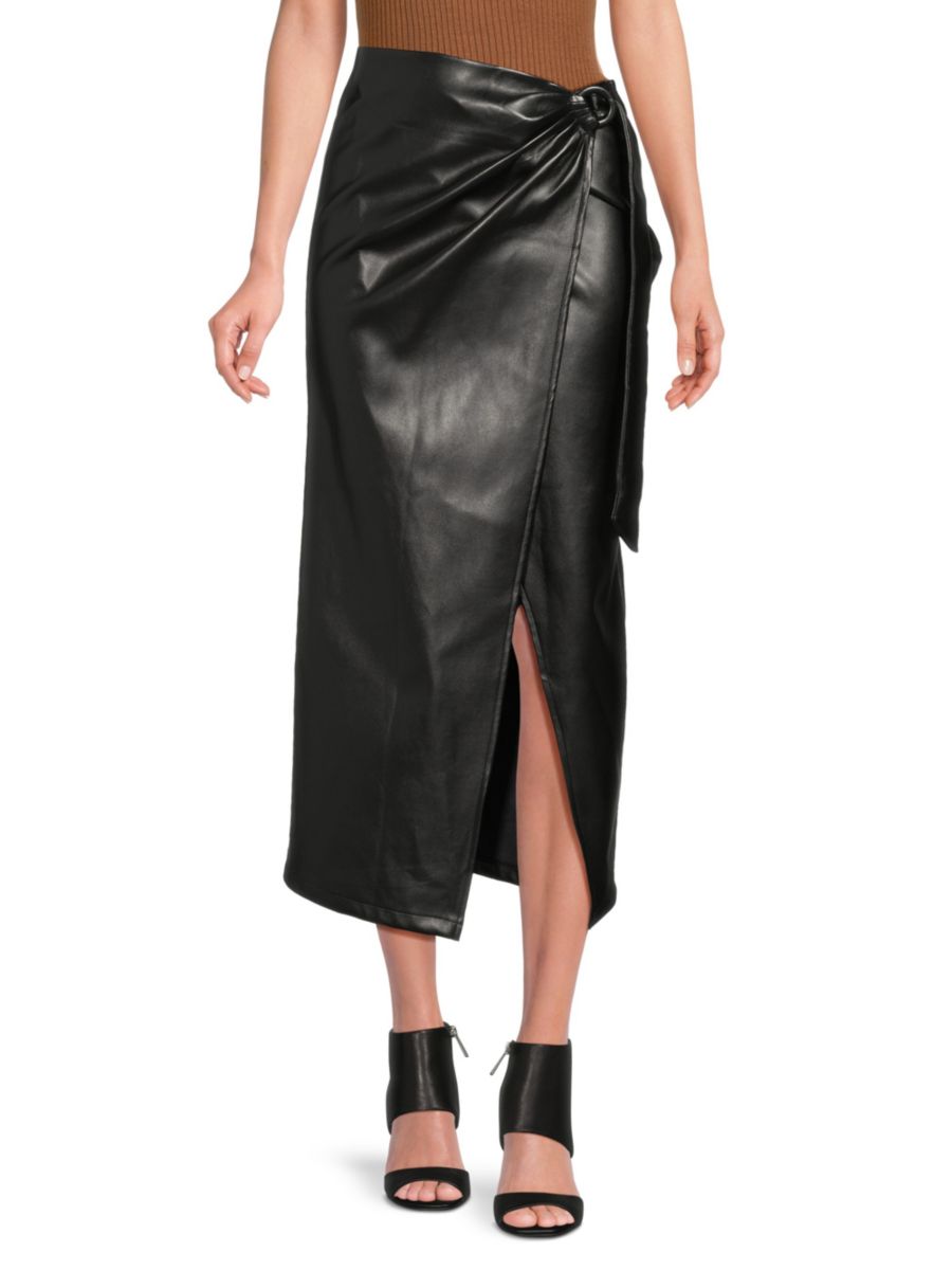 Юбка миди Sirena из искусственной кожи с драпировкой Area Stars, черный
Юбка миди Sirena из искусственной кожи с драпировкой Area Stars, черный