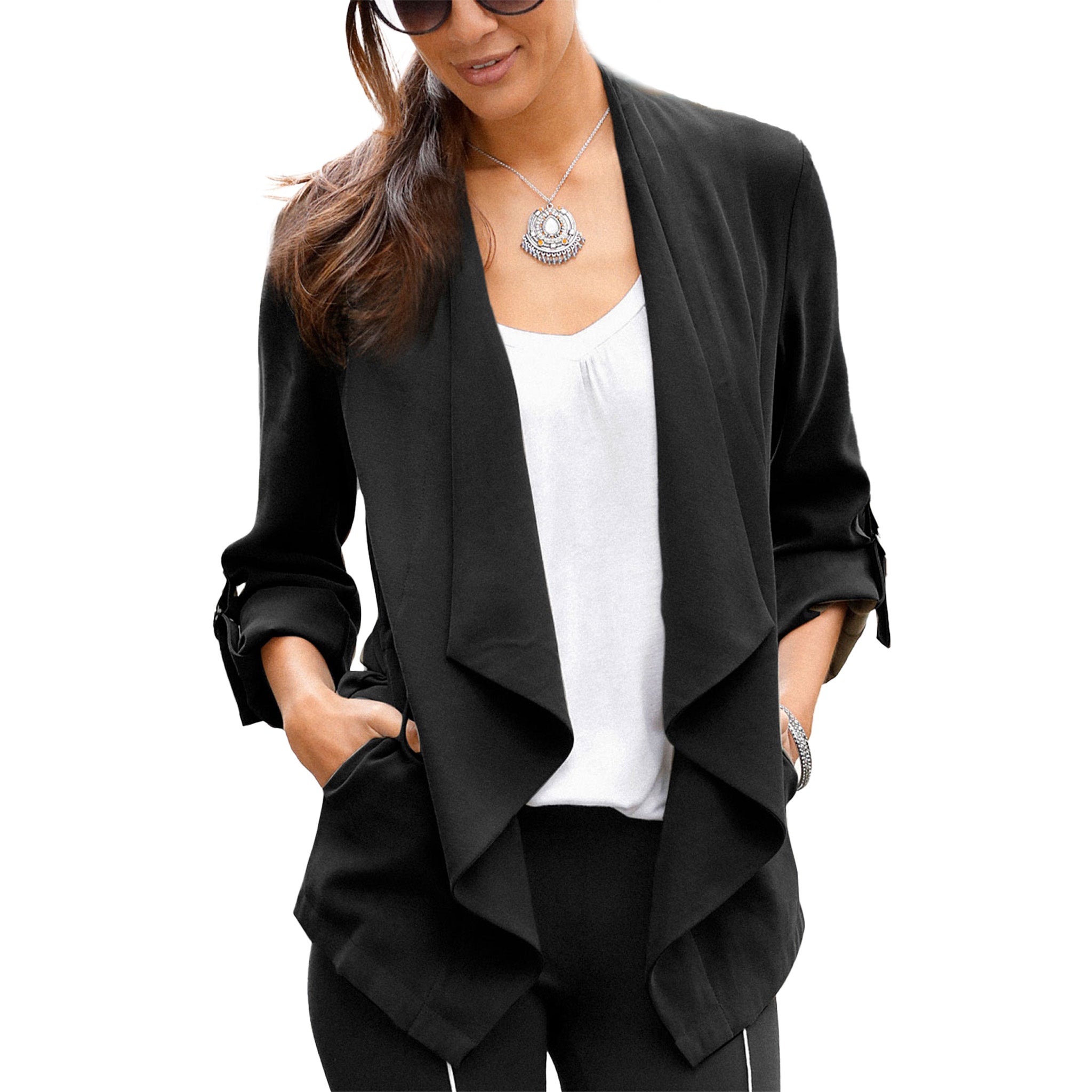 Женская куртка LASCANA с завязками на поясе, черный
Женская куртка LASCANA с завязками на поясе, черный