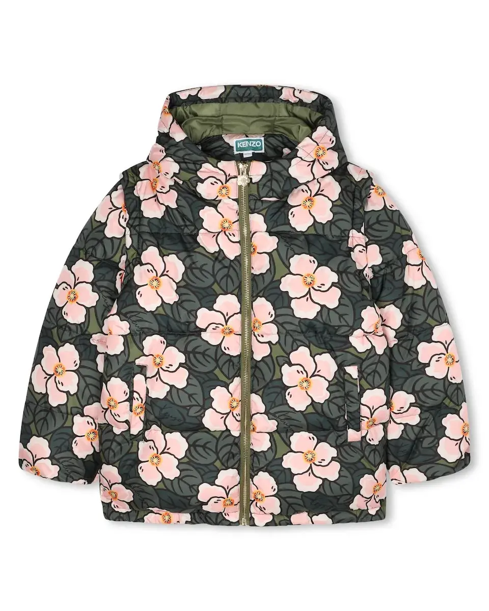 Детский пуховик с принтом, с капюшоном и застежкой-молнией Kenzo Kids, мультиколор
Детский пуховик с принтом, с капюшоном и застежкой-молнией Kenzo Kids, мультиколор