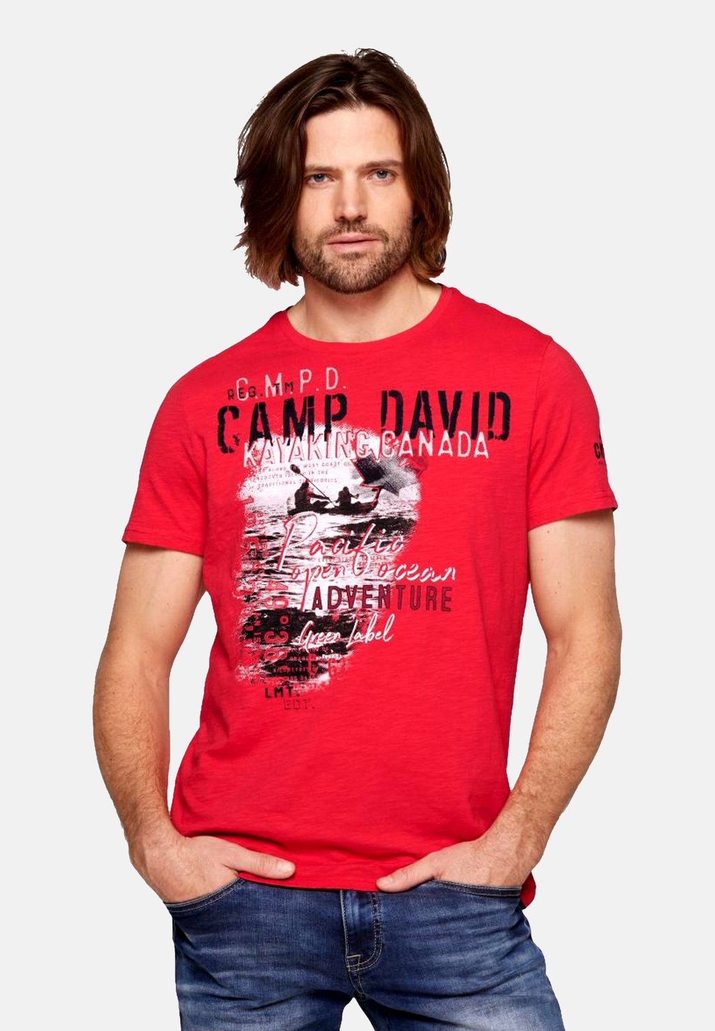 Футболка с принтом KURZARM Camp David, красный
Футболка с принтом KURZARM Camp David, красный