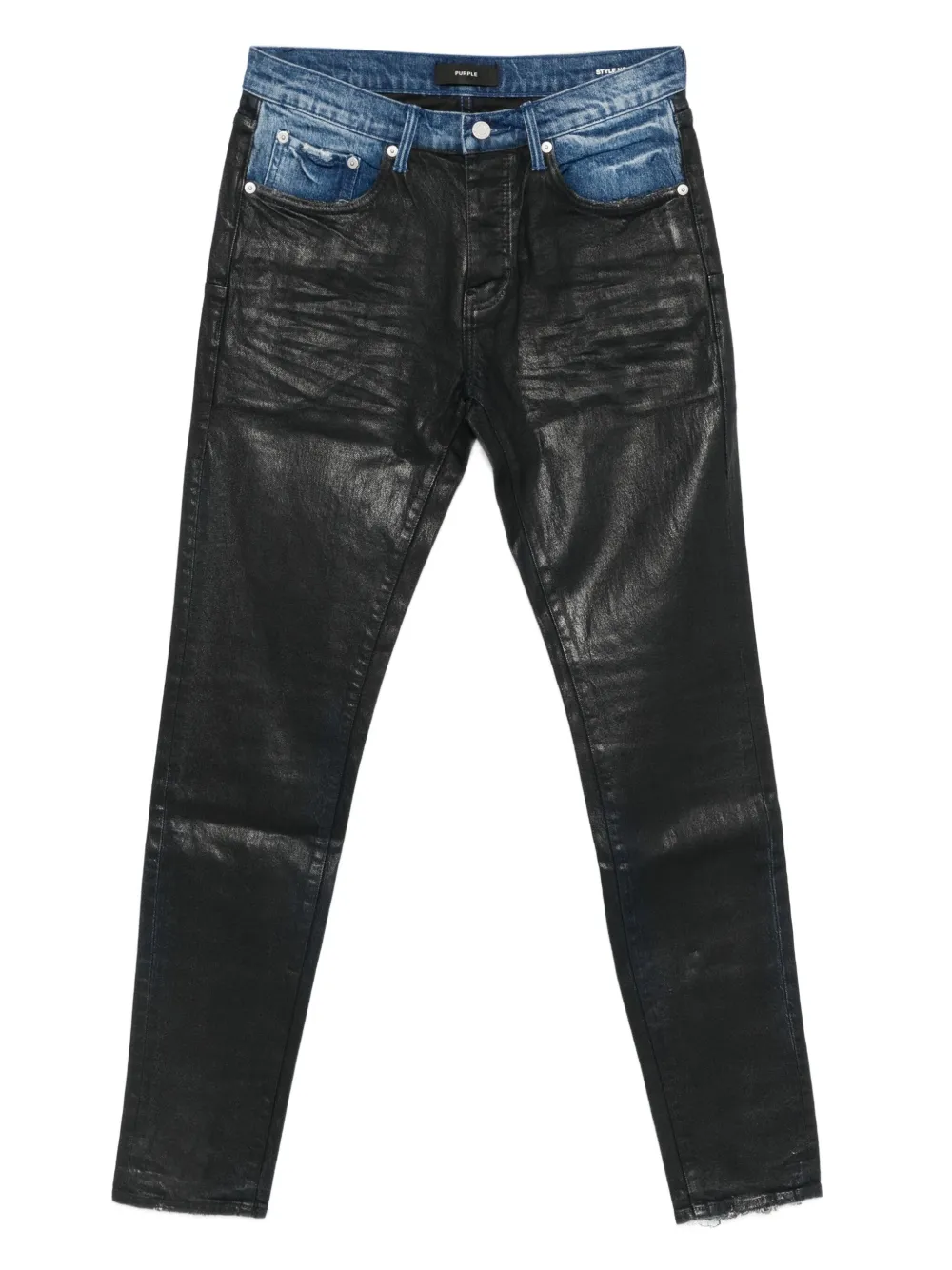 Джинсы с необработанными краями Purple Brand, черный
Джинсы с необработанными краями Purple Brand, черный