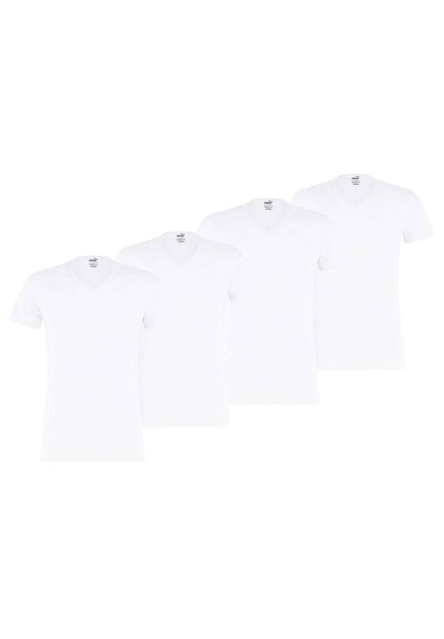 Футболка в упаковке 4 шт. - базовая с V-образным вырезом с коротким рукавом однотонная Puma, белый
Футболка в упаковке 4 шт. - базовая с V-образным вырезом с коротким рукавом однотонная Puma, белый