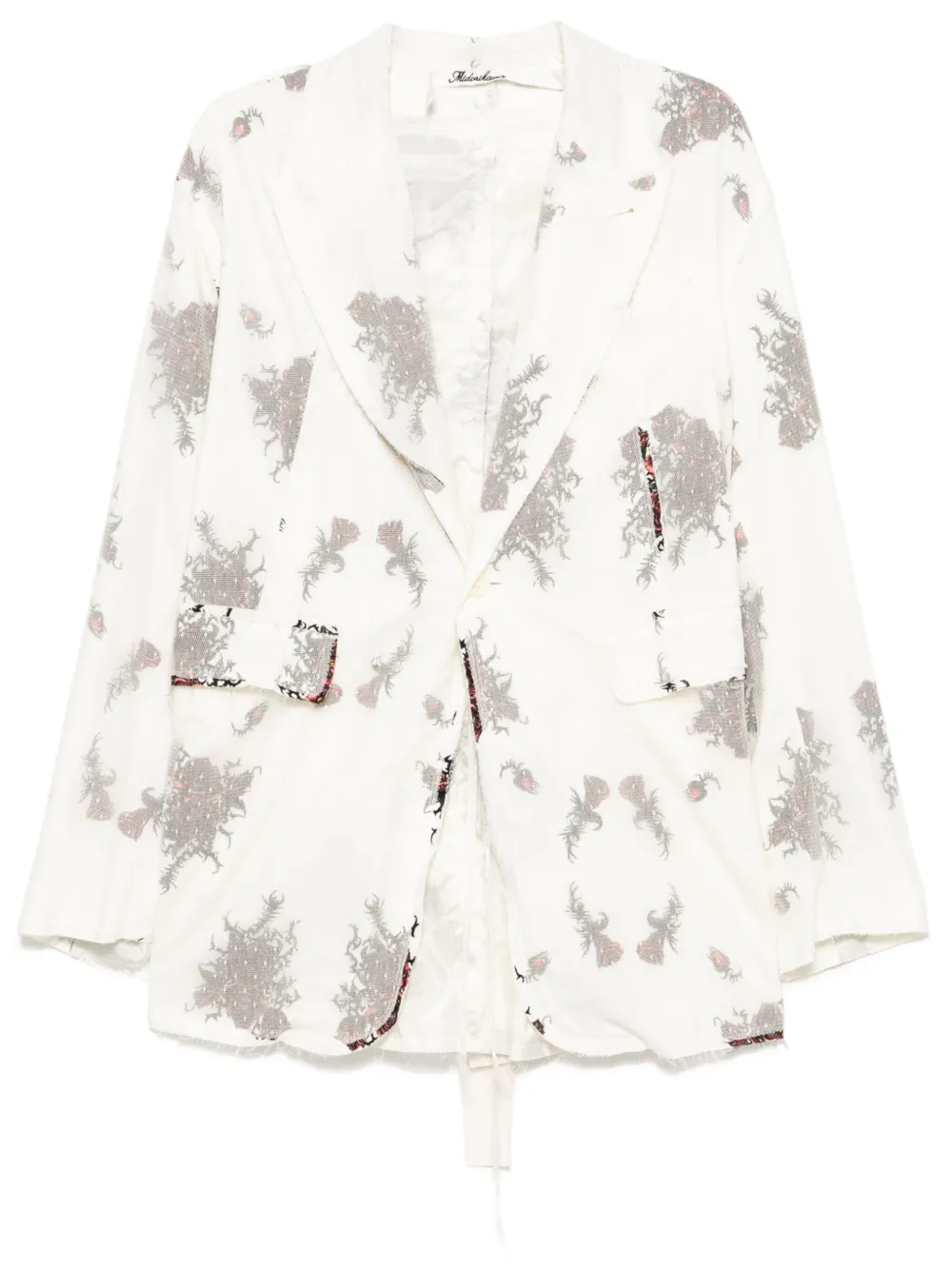 Пиджак с необработанными краями midorikawa, белый
Пиджак с необработанными краями midorikawa, белый