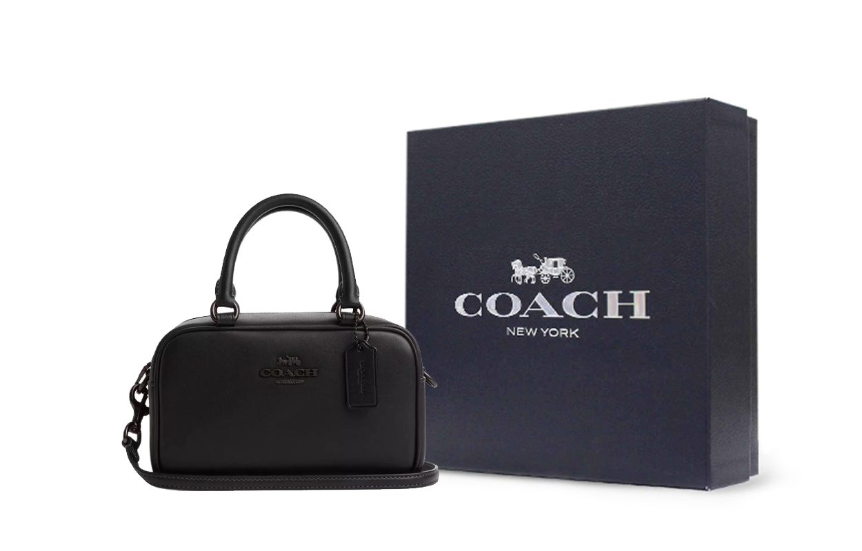 COACH Кожаная сумка боулинг через плечо женская черная
COACH Кожаная сумка боулинг через плечо женская черная