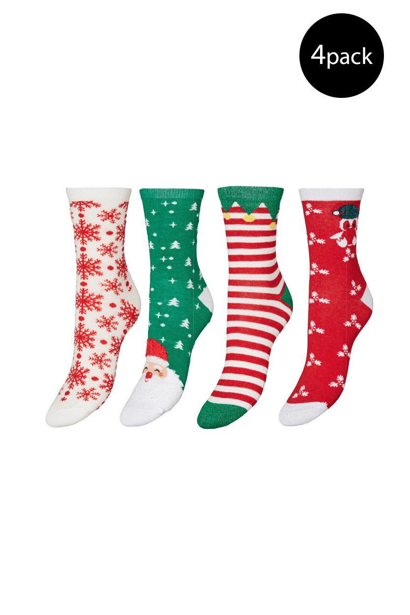 Набор женских носков Vero Moda новогодний 4 пары, мультиколор
Набор женских носков Vero Moda новогодний 4 пары, мультиколор