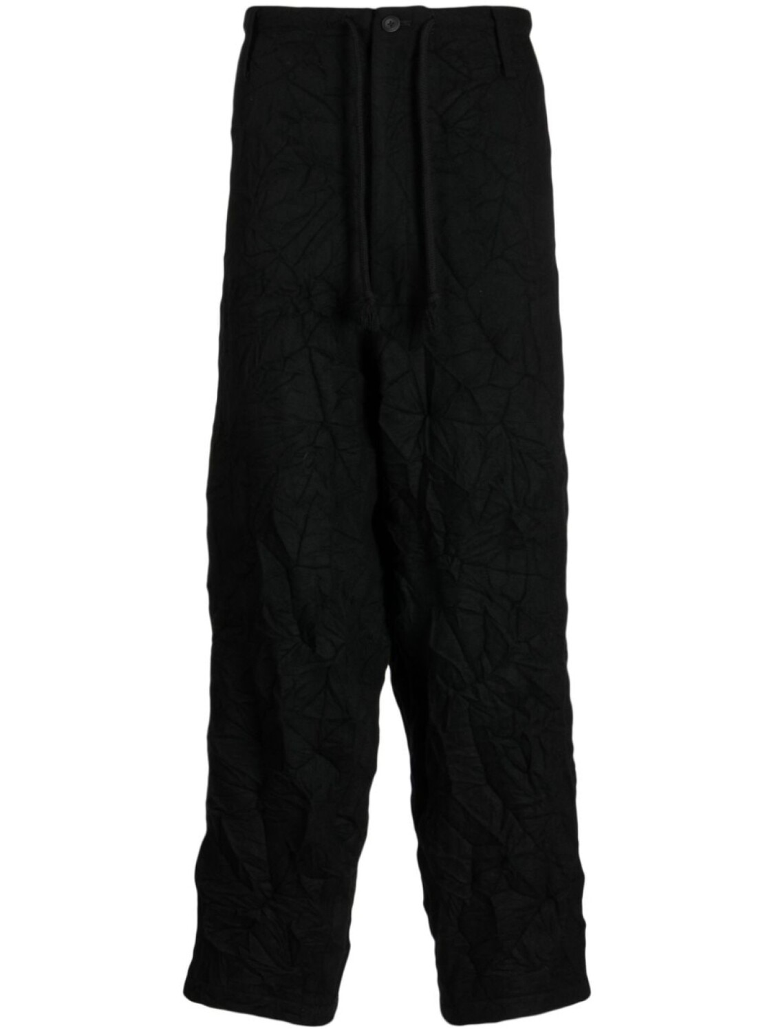 Yohji Yamamoto брюки из смесовой шерсти, черный 
Yohji Yamamoto брюки из смесовой шерсти, черный