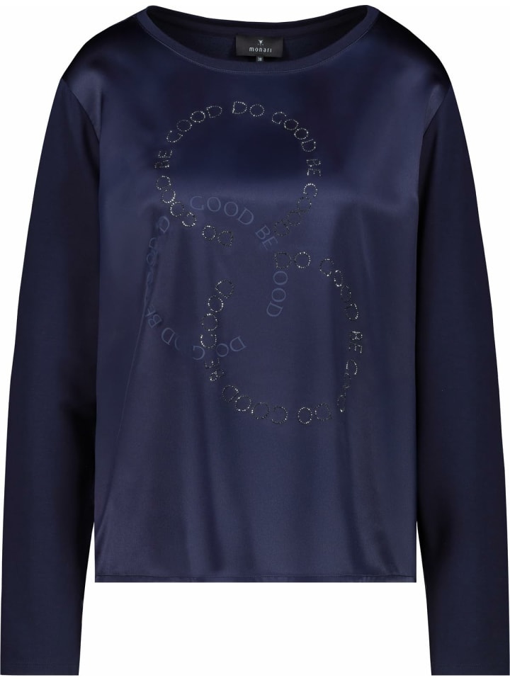 Monari Женский свитер с круглым вырезом темно-синего цвета
Monari Женский свитер с круглым вырезом темно-синего цвета