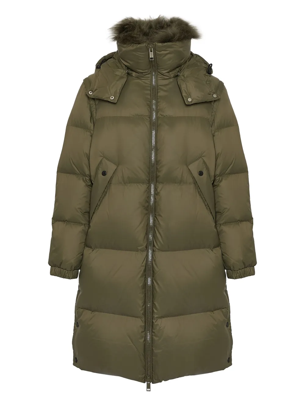 Пальто с капюшоном и меховой отделкой Yves Salomon, зеленый
Пальто с капюшоном и меховой отделкой Yves Salomon, зеленый