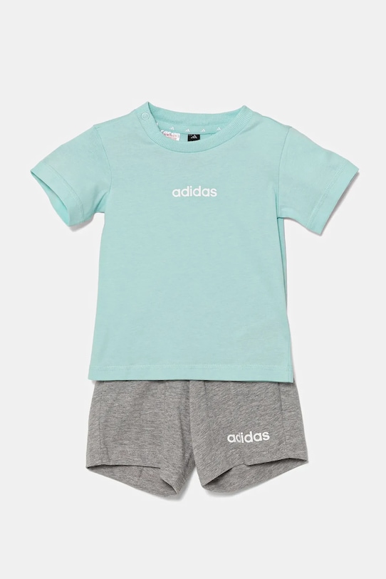 Хлопковый комплект для малышей Adidas, бирюзовый
Хлопковый комплект для малышей Adidas, бирюзовый