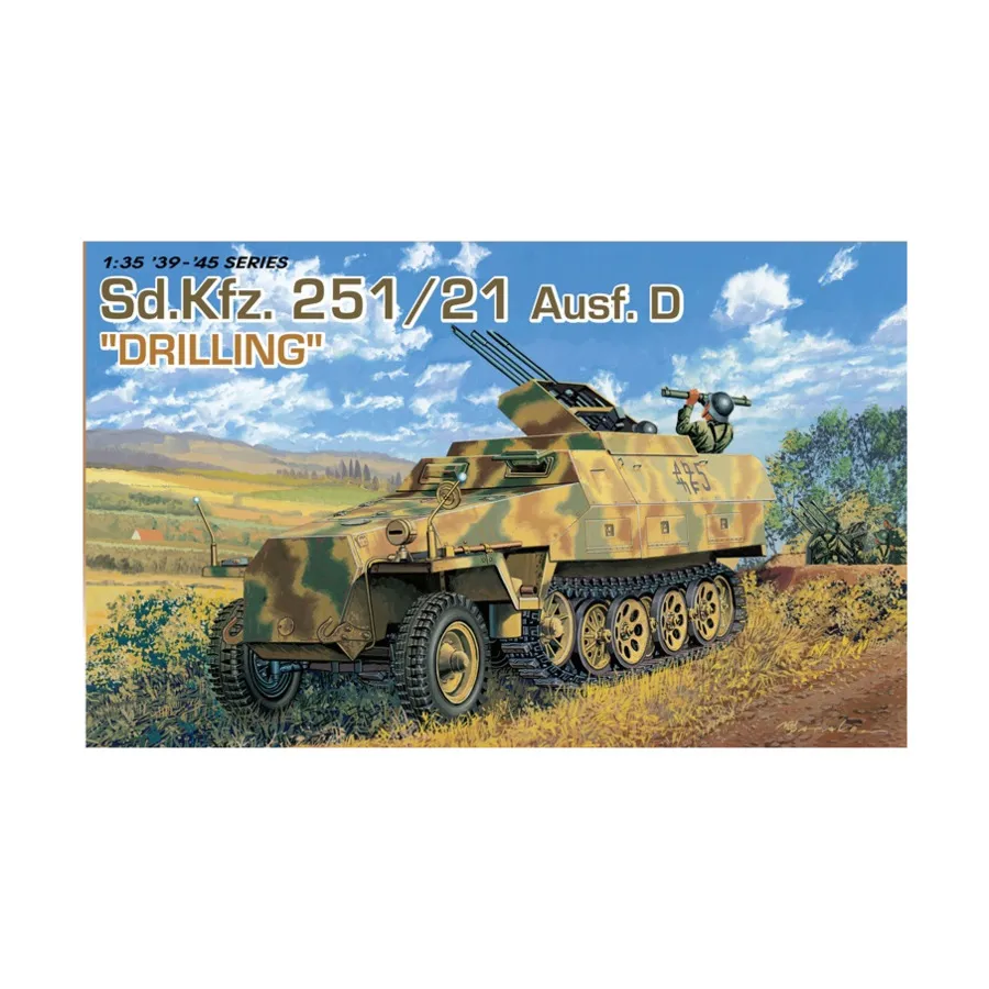 Sd.Kfz. 251/21 Аусф. Д «Сверление», Dragon Models - '39 to '45 Series - Germany (1:35)
Sd.Kfz. 251/21 Аусф. Д «Сверление», Dragon Models - '39 to '45 Series - Germany (1:35)