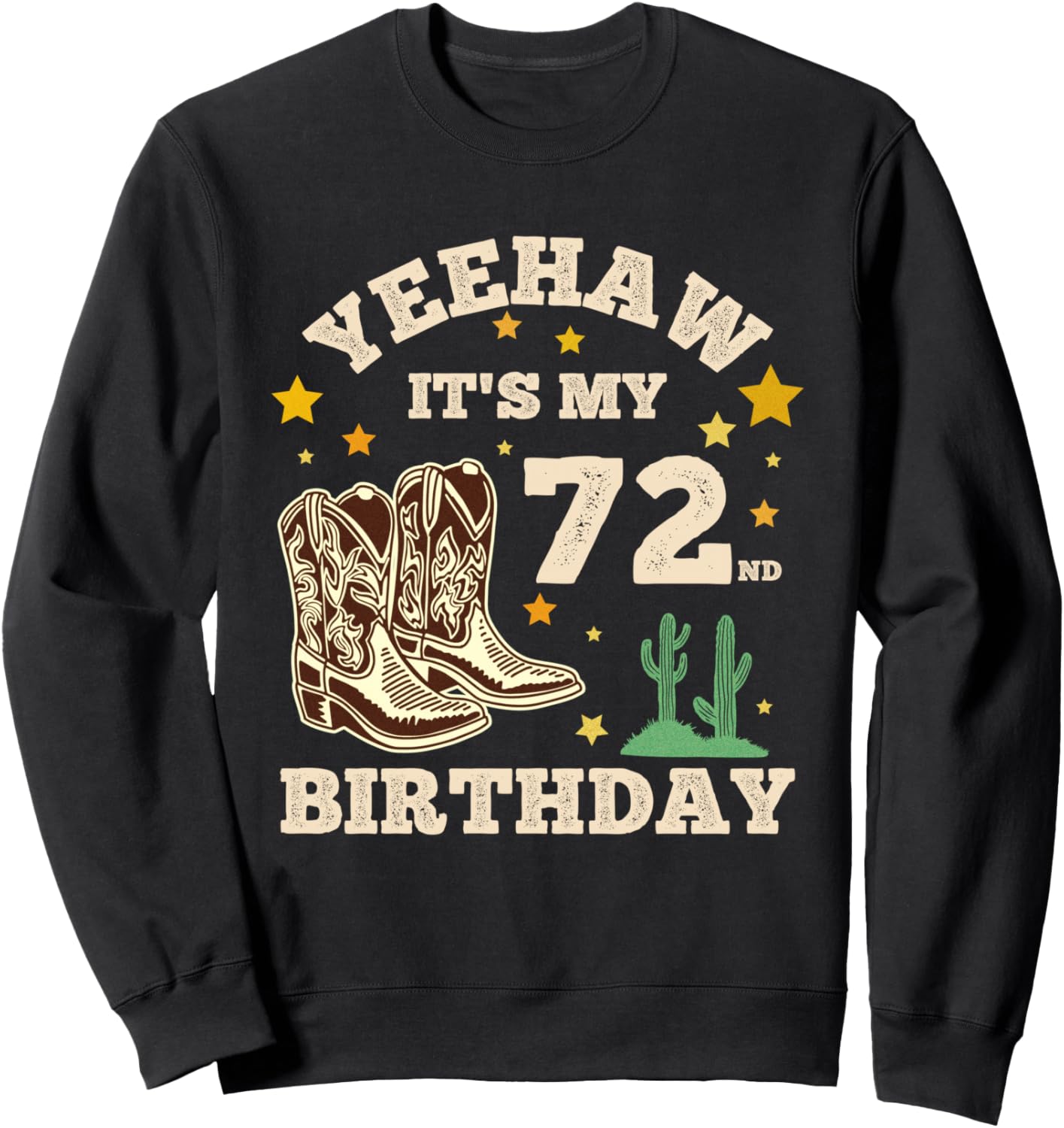 Йихау, мне исполняется 72 года! Ковбойская толстовка на 72-летие Omg Its My Birthday Happy Birthday Shirts, черный
Йихау, мне исполняется 72 года! Ковбойская толстовка на 72-летие Omg Its My Birthday Happy Birthday Shirts, черный
