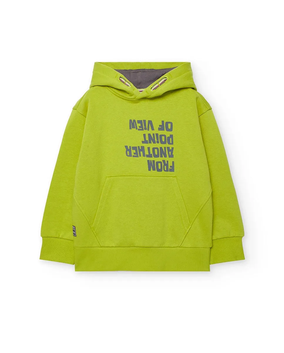 Детская толстовка с карманом-кенгуру и капюшоном Boboli, фисташковый
Детская толстовка с карманом-кенгуру и капюшоном Boboli, фисташковый