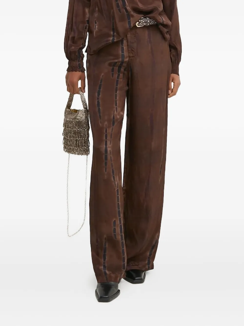 Широкие брюки с принтом тай-дай Pedro Del Hierro, коричневый
Широкие брюки с принтом тай-дай Pedro Del Hierro, коричневый