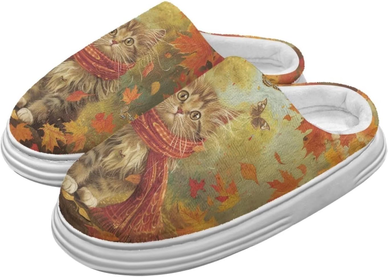 Тапочки Chririnla на День Благодарения для женщин и мужчин, мягкие, уютные, комфортные, плюшевые, легкие, без шнурков, для дома и улицы, с противоскользящей подошвой из EVA, Autumn Kitten
Тапочки Chririnla на День Благодарения для женщин и мужчин, мягкие, уютные, комфортные, плюшевые, легкие, без шнурков, для дома и улицы, с противоскользящей подошвой из EVA, Autumn Kitten