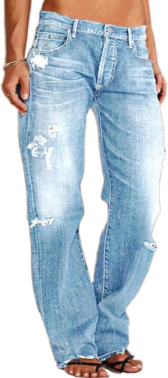 Джинсы женские High Waisted 2025 Loose Distressed Ripped Stretchy Straight Leg Boyfriend DEPENSL
Джинсы женские High Waisted 2025 Loose Distressed Ripped Stretchy Straight Leg Boyfriend DEPENSL