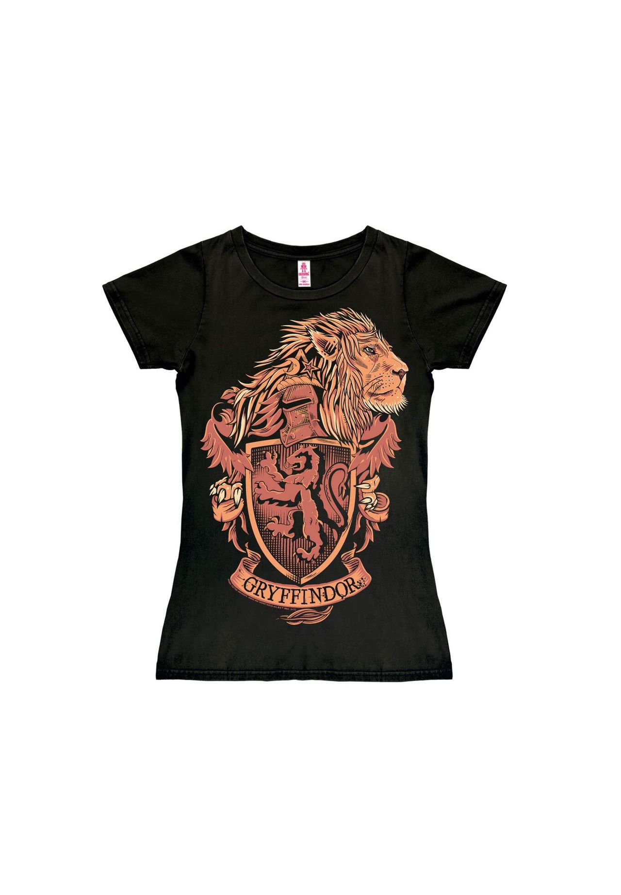 Новая футболка для девочек «Гарри Поттер» — Гриффиндорский лев LOGOSHIRT, черный 
Новая футболка для девочек «Гарри Поттер» — Гриффиндорский лев LOGOSHIRT, черный