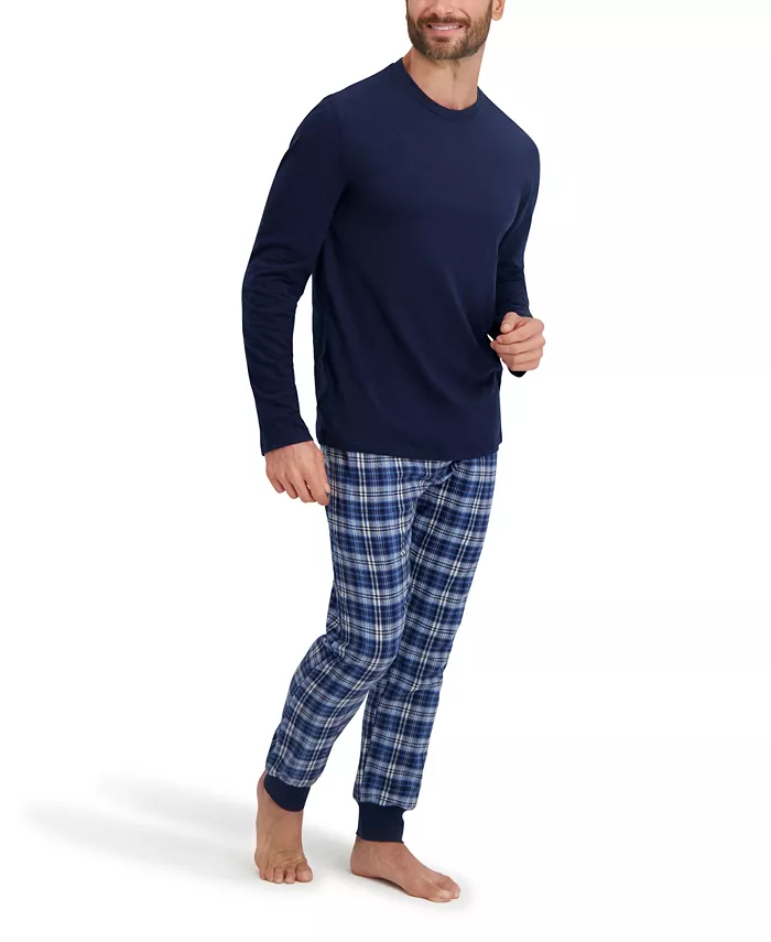 Мужской комплект для сна из фланели с длинными рукавами Hanes, синий
Мужской комплект для сна из фланели с длинными рукавами Hanes, синий