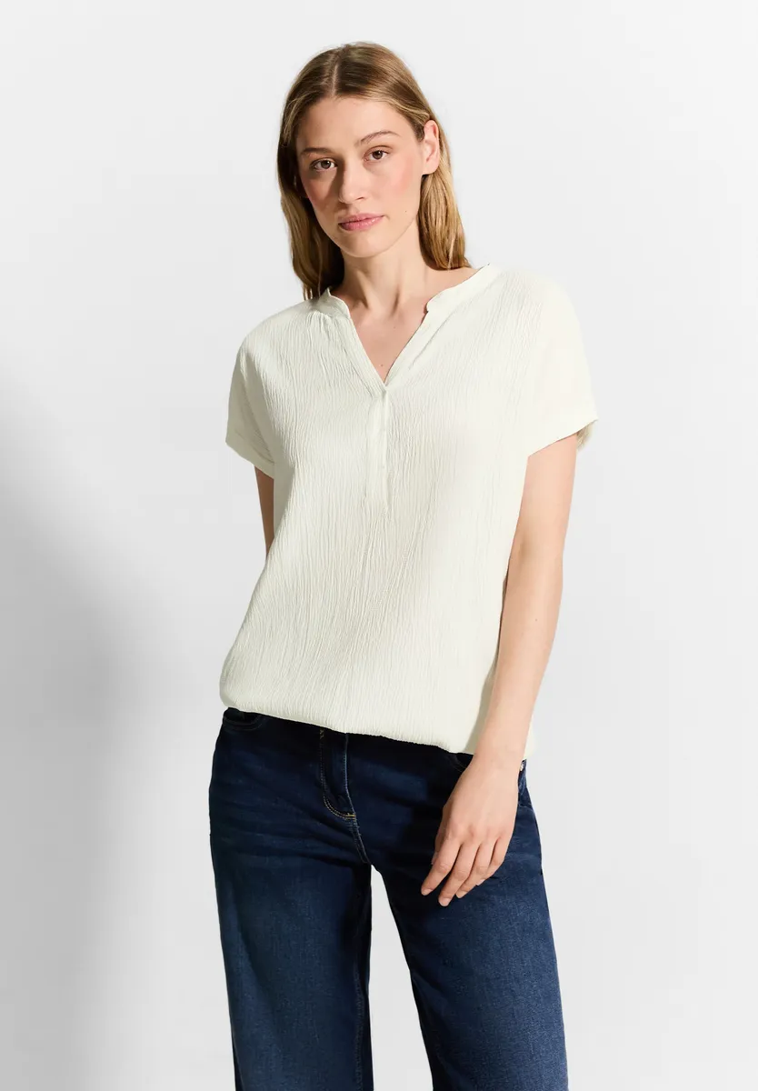 Блузка Cecil с короткими рукавами из мягкой смеси материалов, белый
Блузка Cecil с короткими рукавами из мягкой смеси материалов, белый