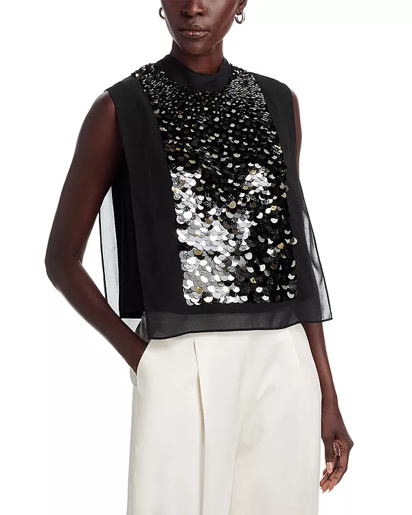Топ «Балиетта», украшенный пайетками Boss, черный
Топ «Балиетта», украшенный пайетками Boss, черный