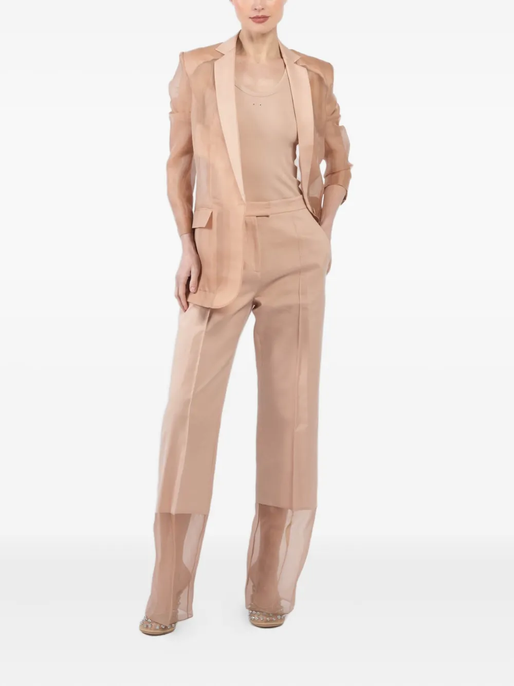 Шелковый пиджак Barbara Bui, нейтральный
Шелковый пиджак Barbara Bui, нейтральный