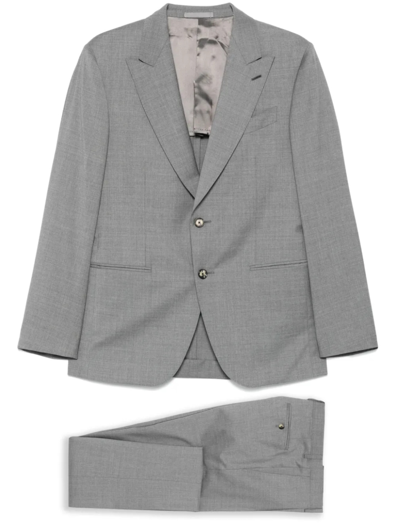 Костюм с эффектом меланжа Caruso, серый
Костюм с эффектом меланжа Caruso, серый