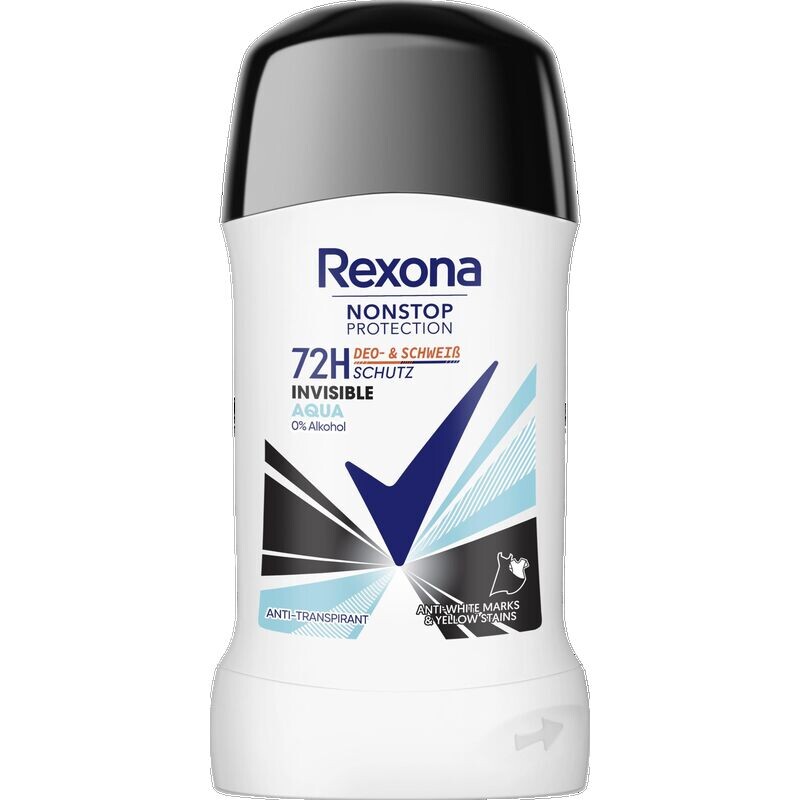 Стик-антиперспирант Nonstop Protection Invisible Aqua Rexona, 50 ml
Стик-антиперспирант Nonstop Protection Invisible Aqua Rexona, 50 ml