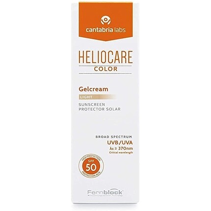 Гель-крем Color Light Spf 50, 50 мл, солнцезащитный крем для лица, ежедневный солнцезащитный крем с УФ-УФ-излучением, антивозрастной солнцезащитный крем, естественное покрытие тональной основы, Heliocare
Гель-крем Color Light Spf 50, 50 мл, солнцезащитный крем для лица, ежедневный солнцезащитный крем с УФ-УФ-излучением, антивозрастной солнцезащитный крем, естественное покрытие тональной основы, Heliocare