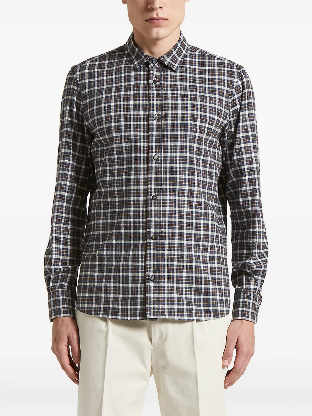 Рубашка в клетку Peserico, синий
Рубашка в клетку Peserico, синий